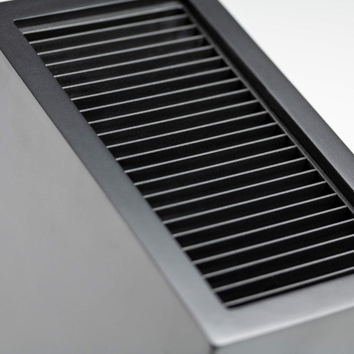 Rockingham Forge Messerblock, Kunststoff, Schräges Design, Leeres Messerblock, Schwarz