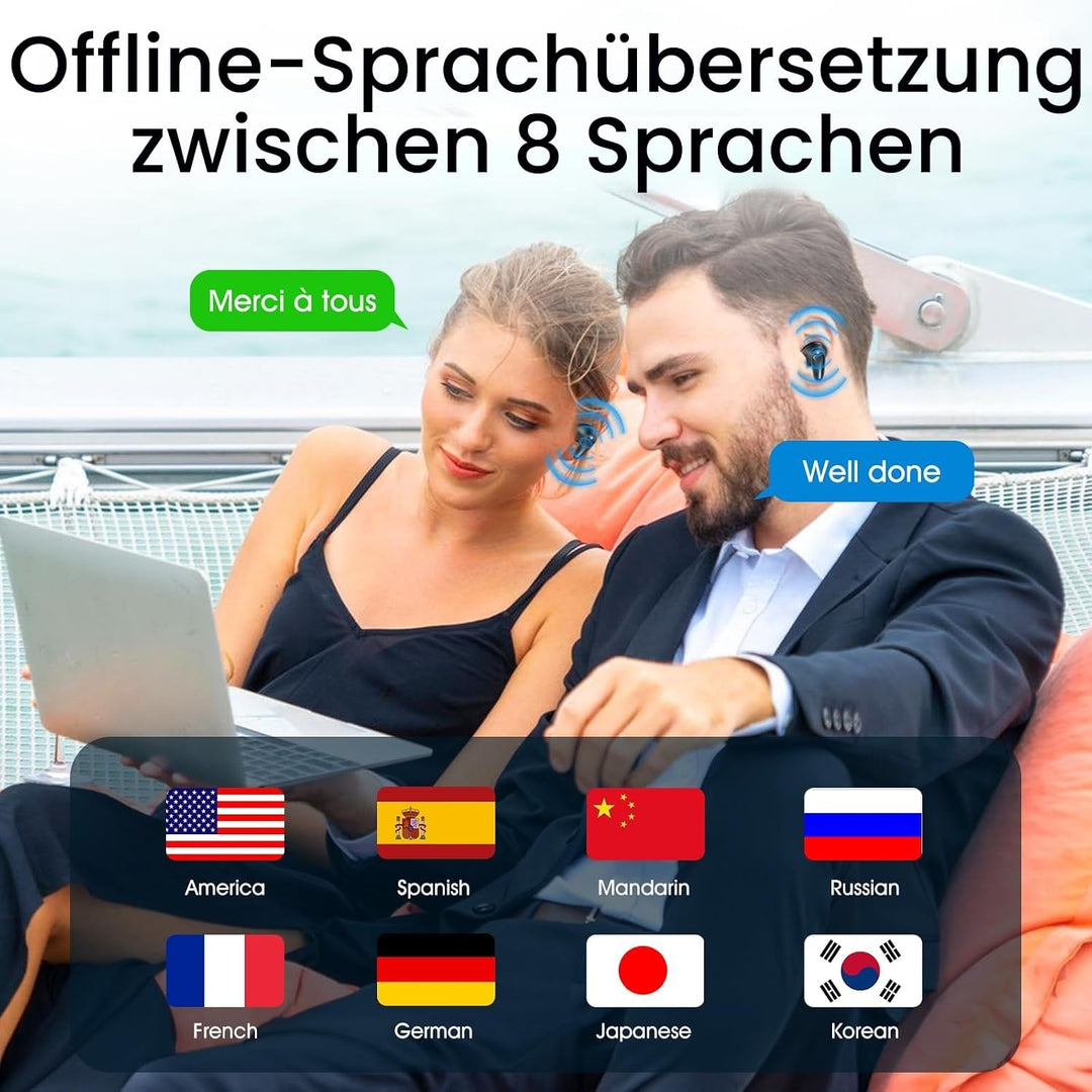 ÜBersetzer KopfhöRer – Übersetzungskopfhörer Unterstützt 144 Sprachen und 4 Übersetzungsmodi, Transl