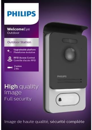 Philips WelcomeEye OUTDOOR - Zusatz-Türsprechanlage, 531006, Grau