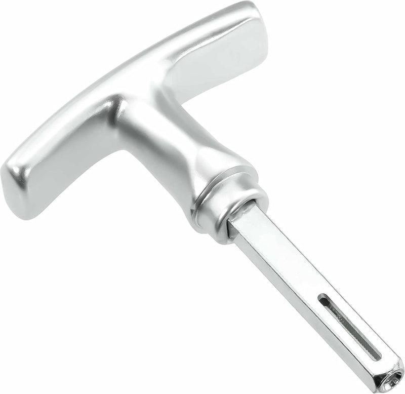 Garagentorgriff mit Innengriff, Alu F1, ergonomisch, 9x60 mm Set, 9x60 mm Set