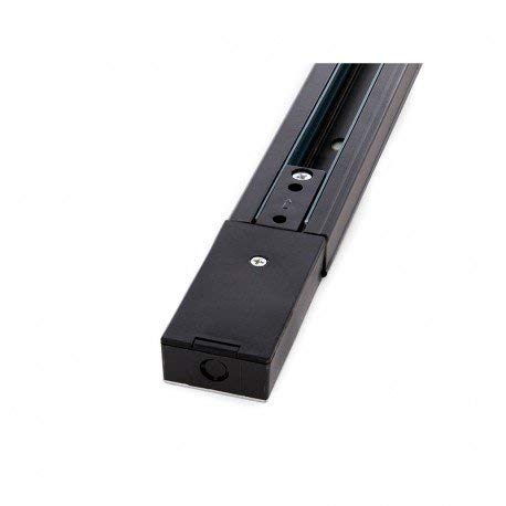 Biphasische gerade Schiene aus Aluminium, 1,5 m, schwarz 46985