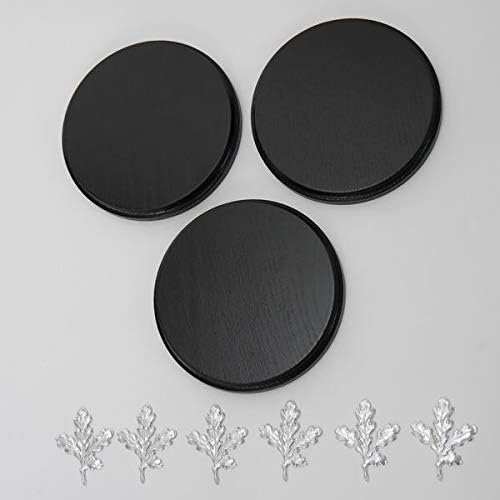 3 x Keilerschilder Keilerbrett Gewaffbrett Trophäenschild rund dunkel AF 15 cm mit 6 Stück Aluminium