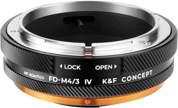 K&F Concept FD-M4/3 IV PRO MFT-Objektivhalterungsadapter, kompatibel mit Canon-n-Objektiv der FD/FL-