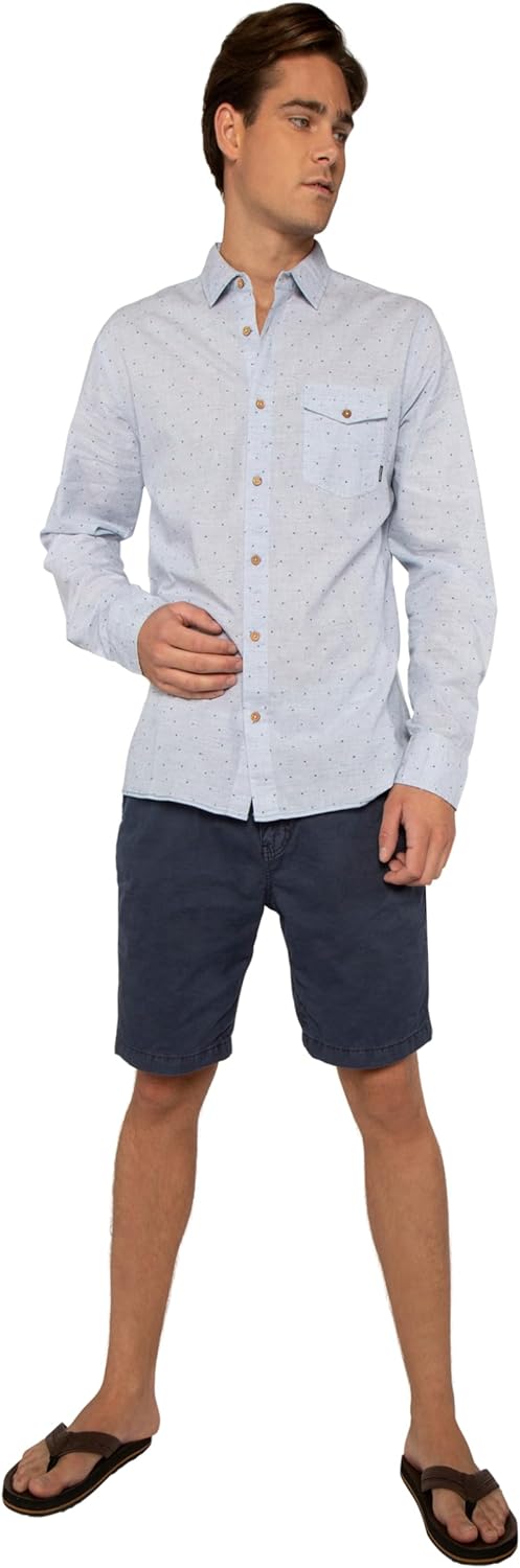 Protest Herren Afternoon Herrenhemd S Empire Blue, S Empire Blue