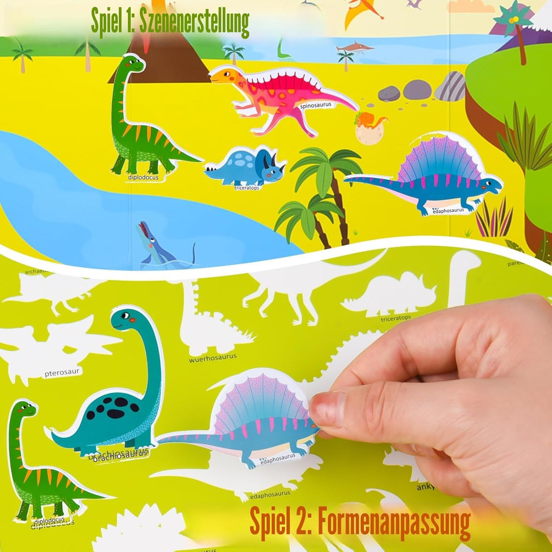 ASTARON 5 Stück Stickerbuch für Kleinkinder, Wiederverwendbare Stickerbücher, Flugzeugaktivitäten, R