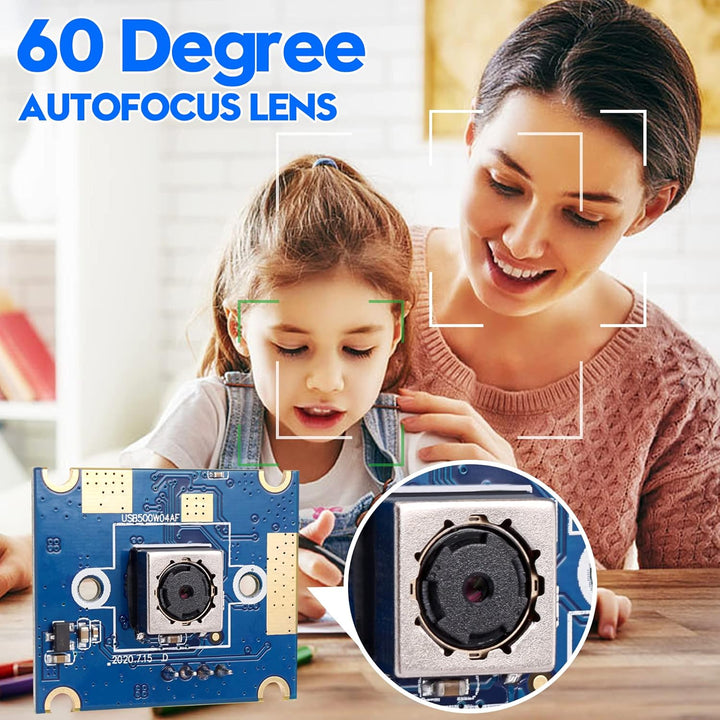 ELP 5 Megapixel Autofokus USB Kamera CMOS OV5640 60 Grad Objektiv 25 * 30mm Mini USB HD Kameramodul
