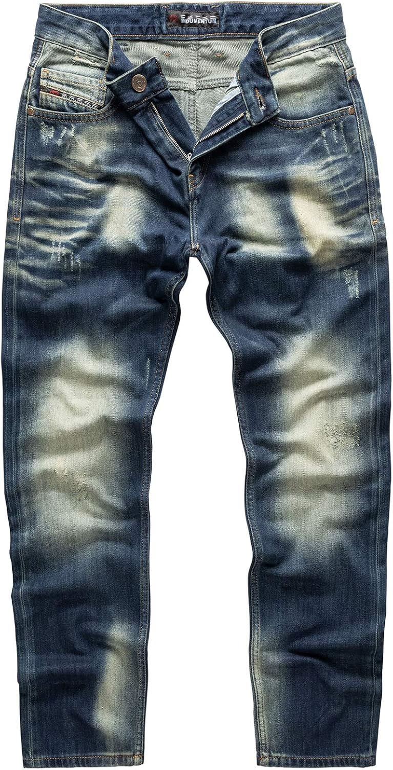 Indumentum Jeans Herren Regular Fit Hose 29W / 30L Dunkelblau - Ir502, 29W / 30L Dunkelblau - Ir502