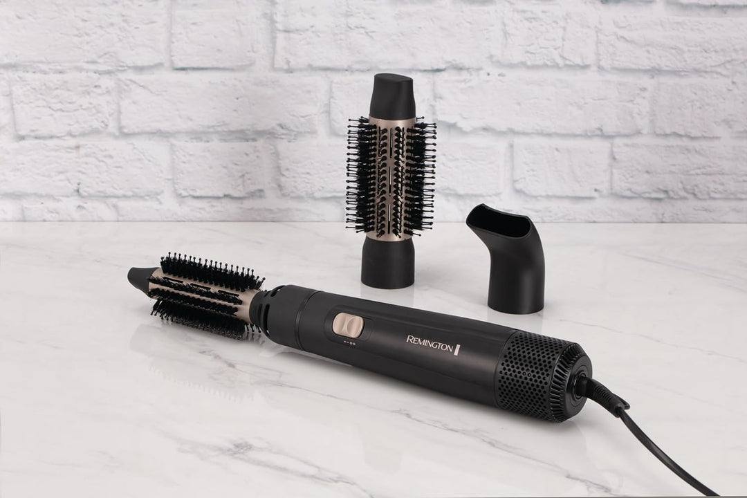 Remington Warmluftbürste [inkl. 3 Aufsätze: 25mm & 38mm Rundbürste, Stylingdüse] Blow Dry&Style (tro