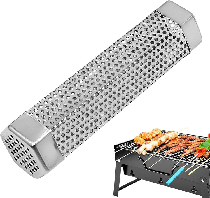 Pellet -Raucherrohr, Raucherrohr für Pelletgrill,Heisser geräucherter Rohr rostfreier Stahl | -infun