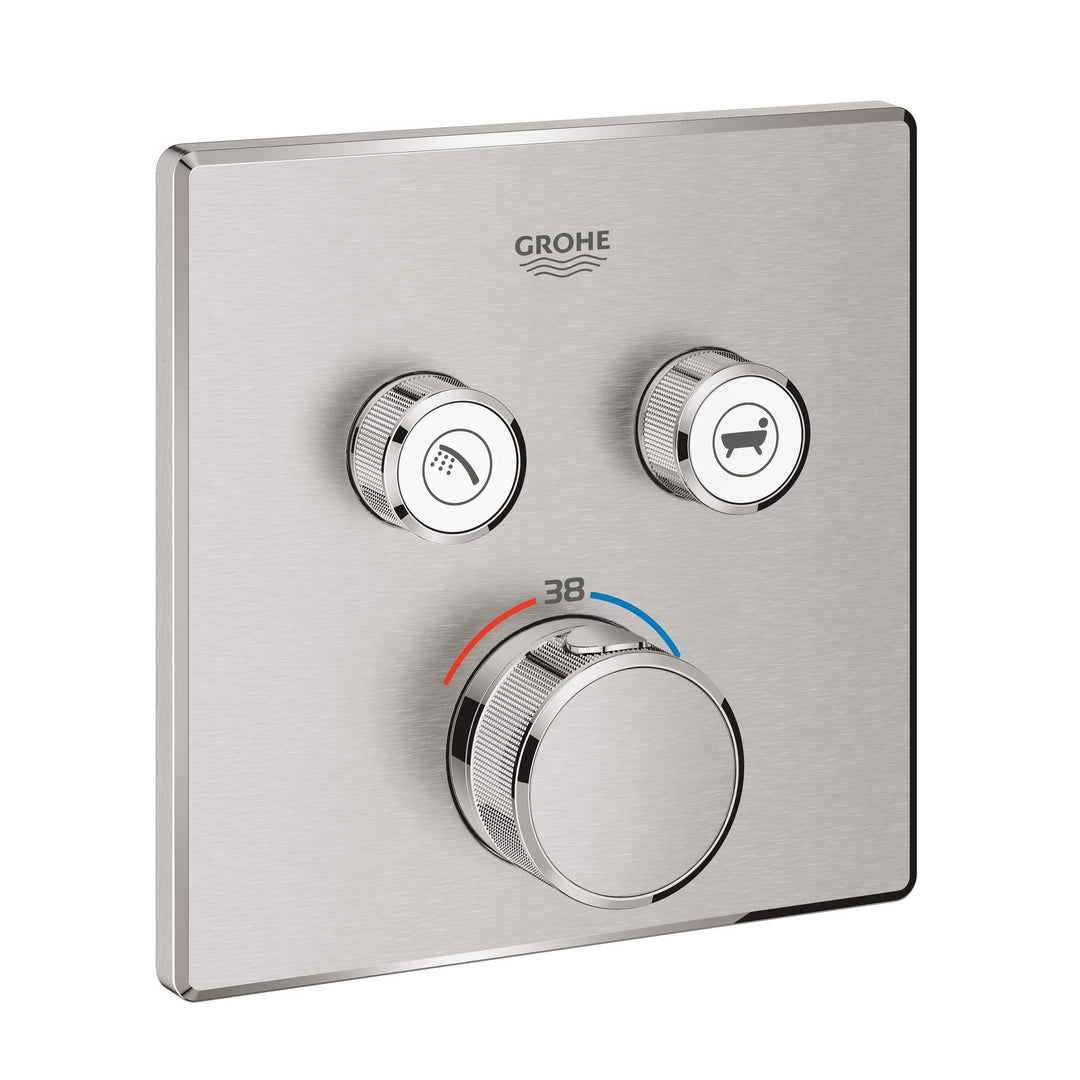 GROHE 29124DC0 GRT SmartControl THM trimset square 2SC Armatur, supersteel