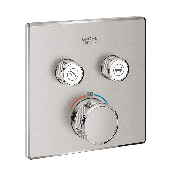GROHE 29124DC0 GRT SmartControl THM trimset square 2SC Armatur, supersteel