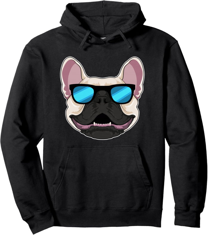 Französische Bulldogge Sonnenbrille Pullover Hoodie