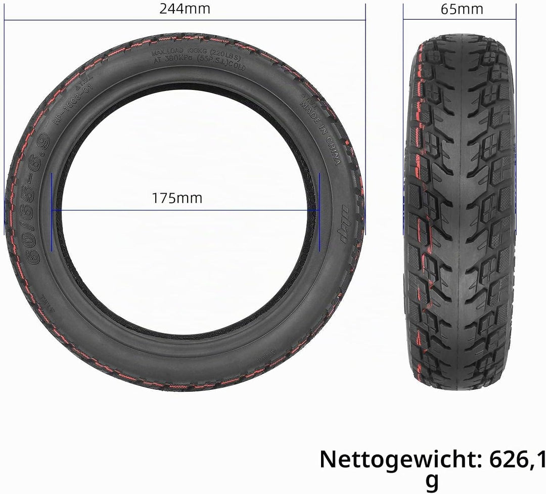 60/65-6,9 Offroad-Tubeless Reifen Ersatzräder Reifen für Ninebot Max G2/G2D/G2 E/G65/F3/F3 Pro Elekt