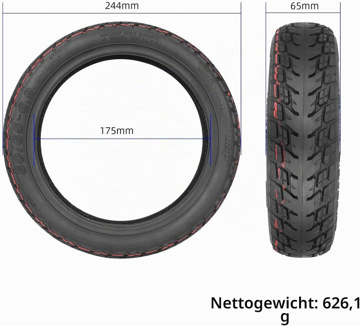 60/65-6,9 Offroad-Tubeless Reifen Ersatzräder Reifen für Ninebot Max G2/G2D/G2 E/G65/F3/F3 Pro Elekt