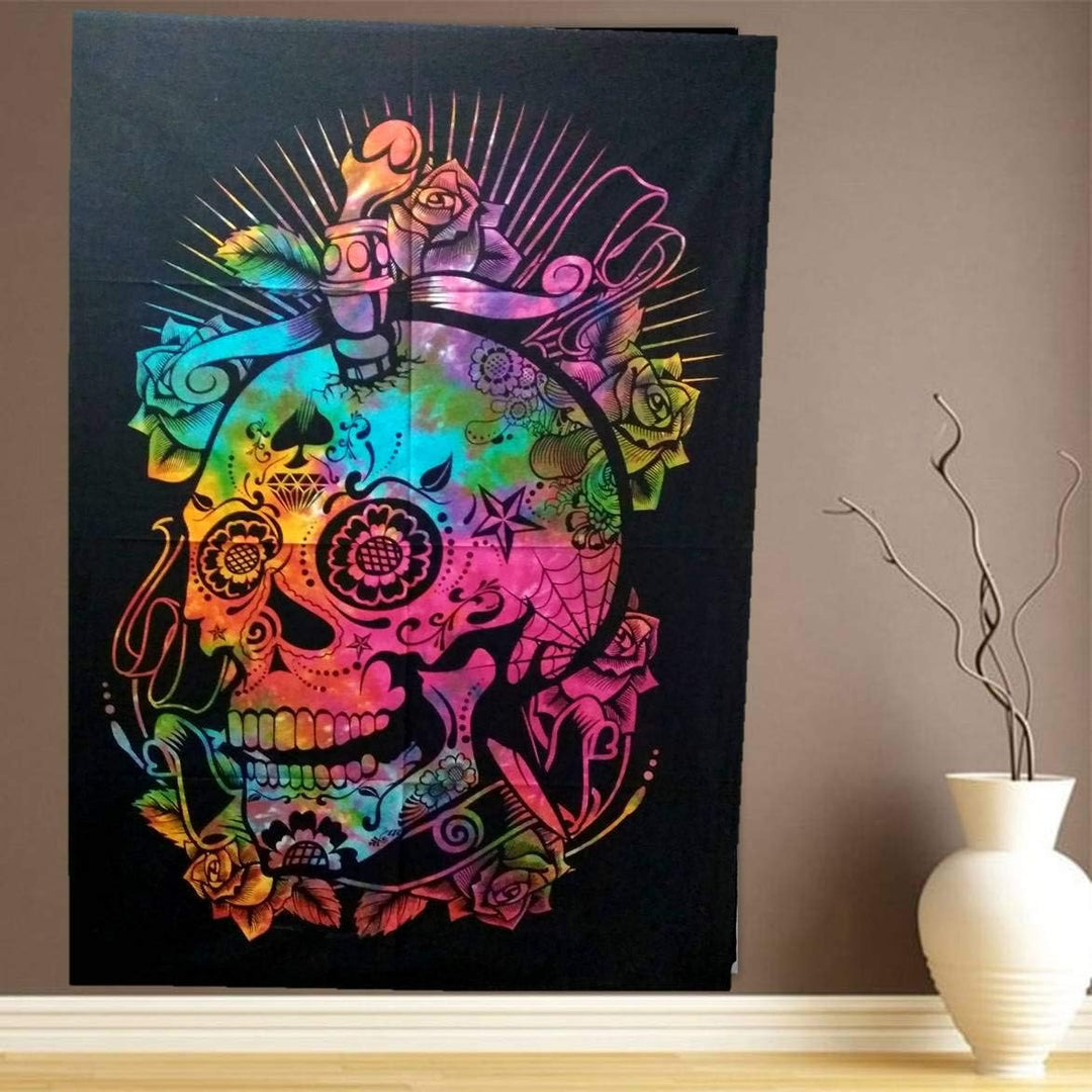 Purpledip Wandbehang/Wandteppich, Motiv"Smiling Death", Baumwolle