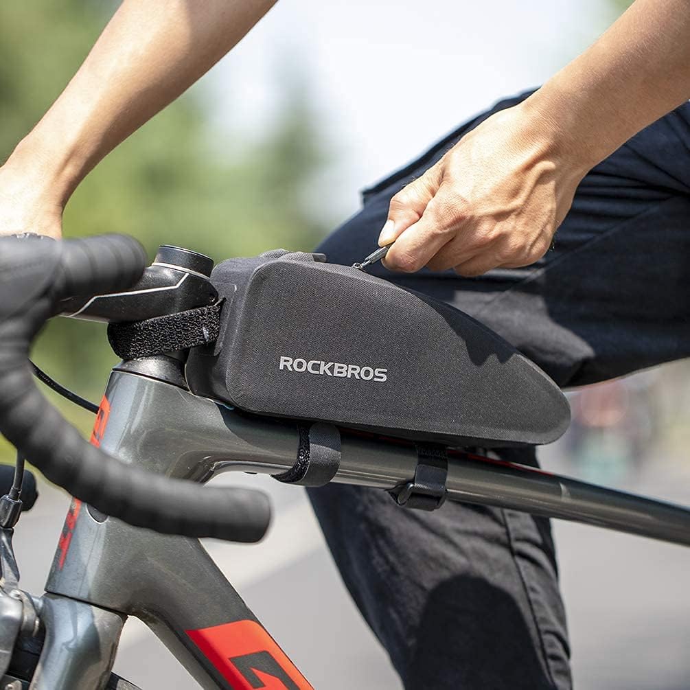 ROCKBROS wasserdichte Rahmentasche für Fahrrad, Lenkertasche Fahrradtasche MTB Oberrohrtasche 1L /1.
