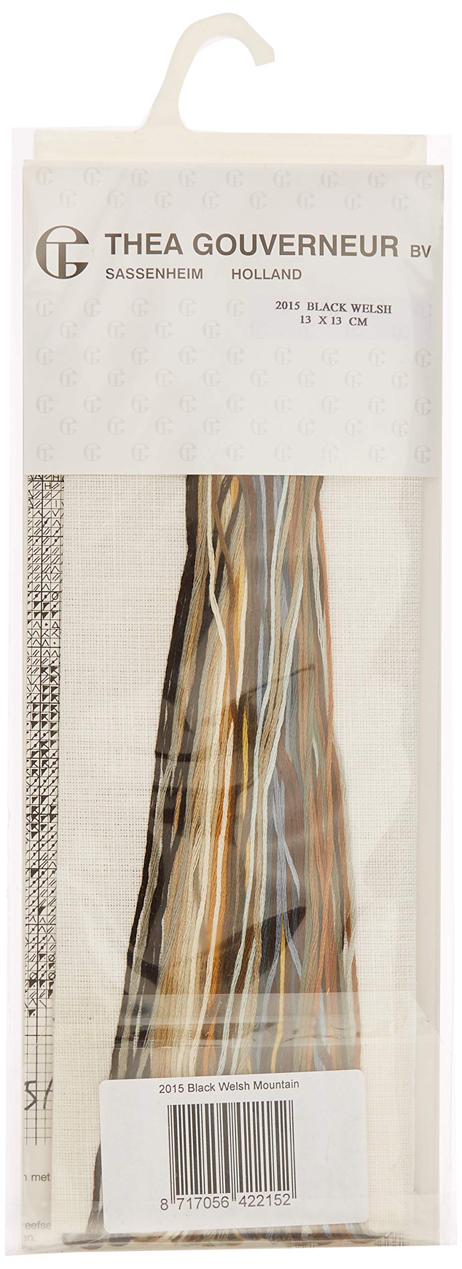 Thea GOUVERNEUR SINCE 1959 2015 Kreuzstich-Set, Mehrfarbig, 13x13cm