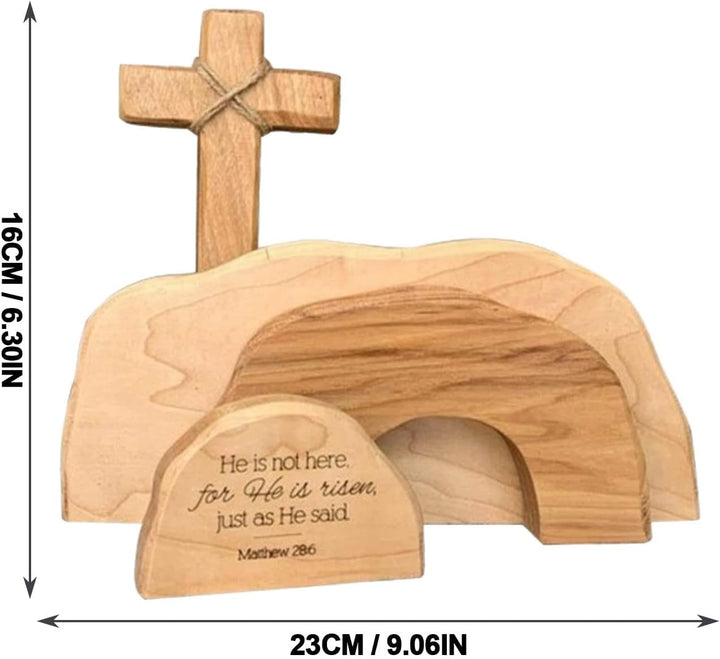 Osterszene Ostern Auferstehungs Szenen Set Osterkrippe Set Mit Mit Dem Leeren Grab Und Kreuz, Jesus