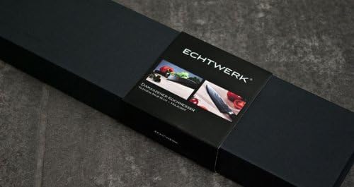 ECHTWERK Damastmesser Küchenmesser Kochmesser, gebogene scharfe Klinge für präzise Schnitte von Flei
