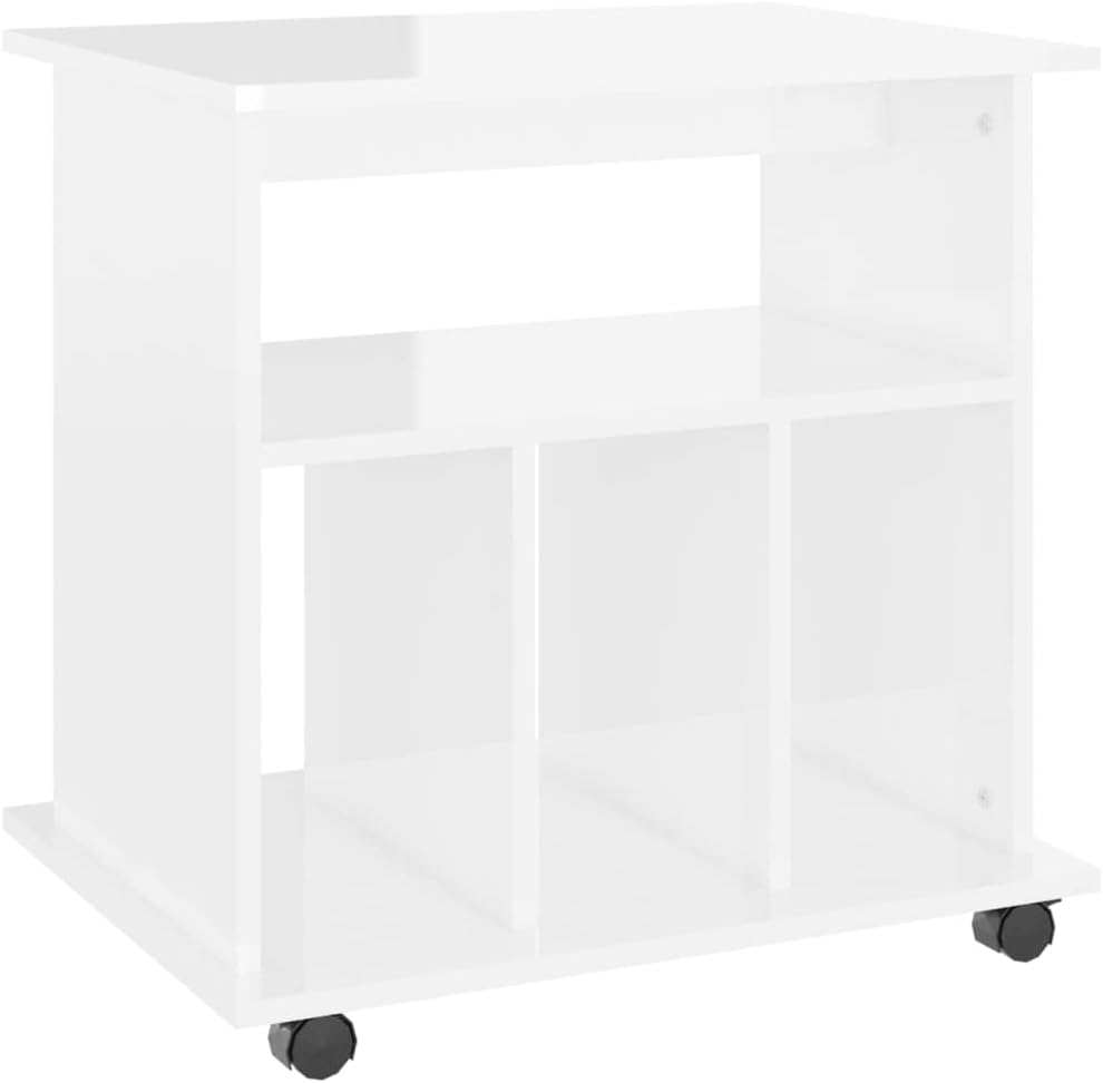 Generisch Rollschrank Hochglanz-Weiss 60x45x60 cm Holzwerkstoff,Möbel,Schränke,Aufbewahrungsschränke