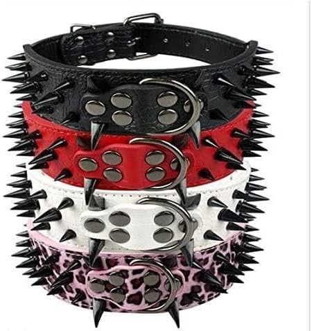 Hundehalsband Mit Scharfen Stacheln Besetzte Luxuriös Gepolsterte LederhalSWänder für Mittelgrosse H