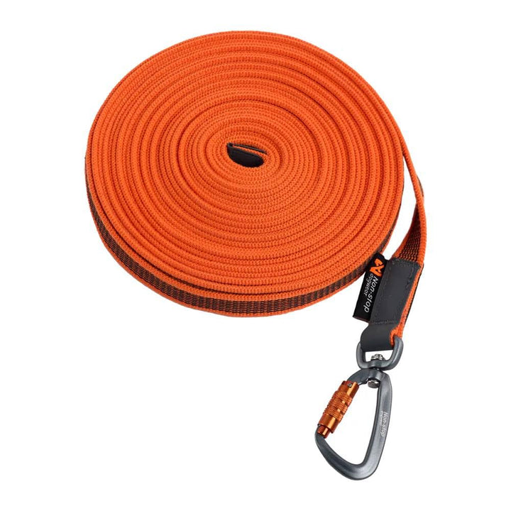 Non-stop dogwear Friction Long line | Schleppleine mit Gummieinsätzen | Länge:15m 15 m / 49,2 Fuss,