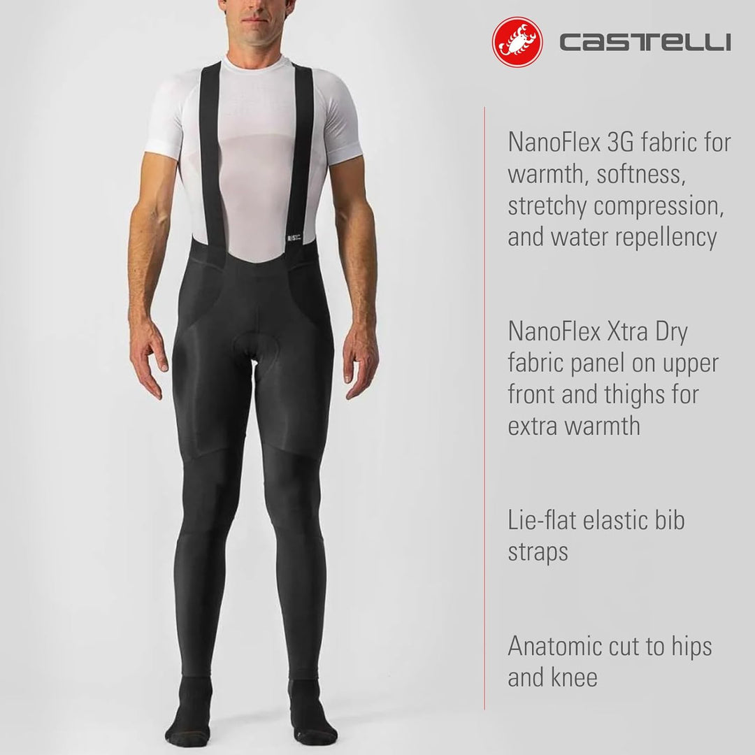 CASTELLI Herren Sorpasso Ros Bibtight Leggings S Schwarz, S Schwarz
