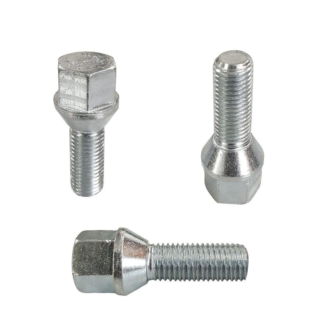 20 Tracer Radschrauben Radbolzen Kegelbund M14x1,25 28mm kompatibel mit BMW 1er, 2er, 3er, 4er, 5er,