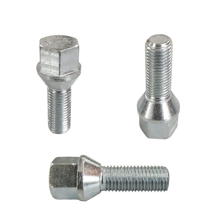 20 Tracer Radschrauben Radbolzen Kegelbund M14x1,25 28mm kompatibel mit BMW 1er, 2er, 3er, 4er, 5er,