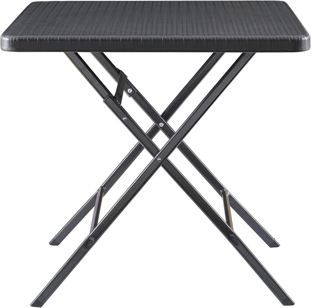 [en.casa] Klapptisch Mark Gartentisch Campingtisch klappbar 78 x 78 x 74 cm quadratisch Picknicktisc