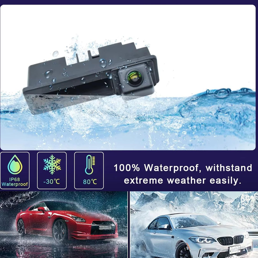 generic Auto-Kofferraum-Griff-Kamera Rückfahrkamera für Audi A3 S3 RS3 8P 2003-2013, A4 S4 RS4 B6 B7