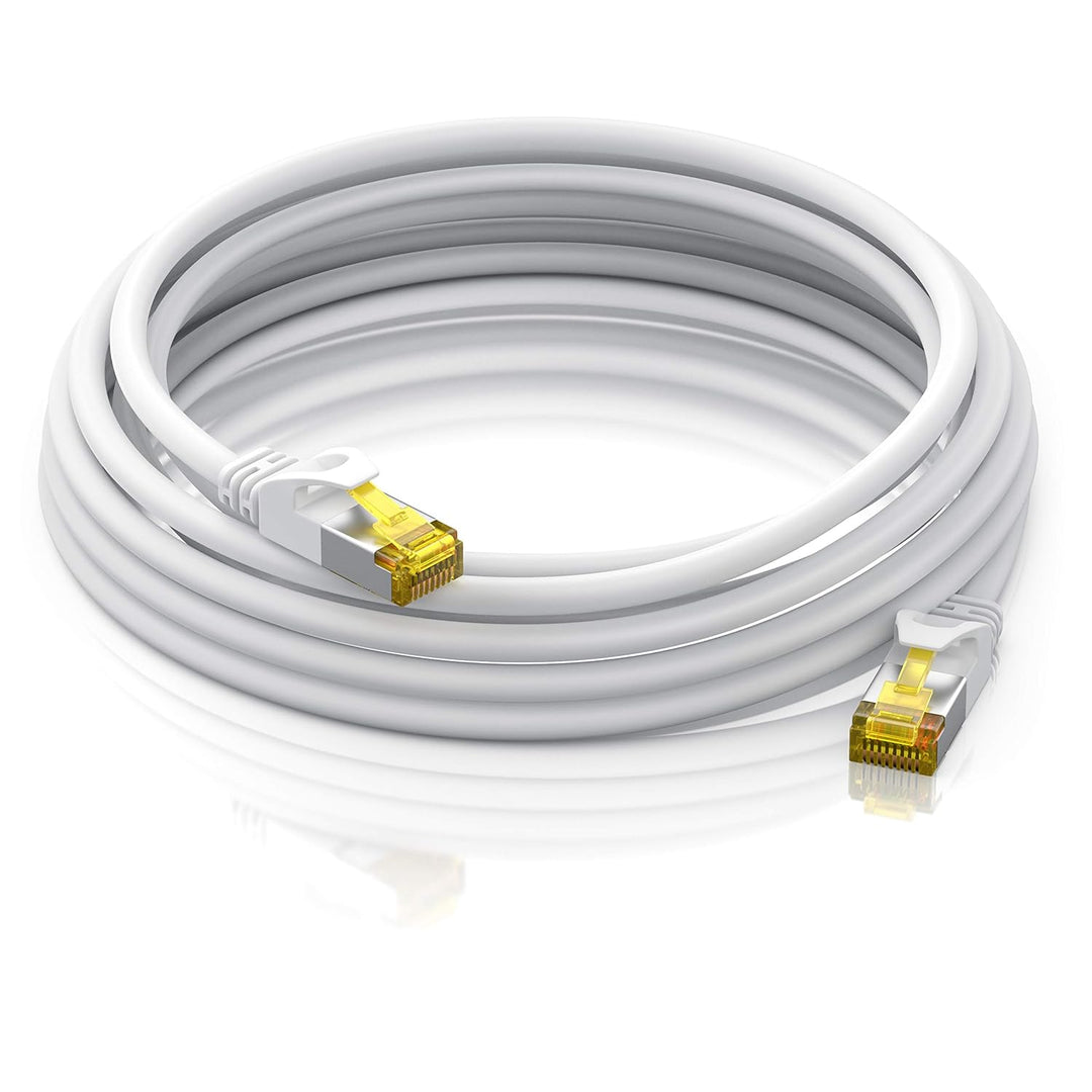 CSL - CAT 7 Netzwerkkabel Slim - 20m - Patchkabel – RJ45 – LAN Ethernet Gigabit Kabel – 10000 Mbit –