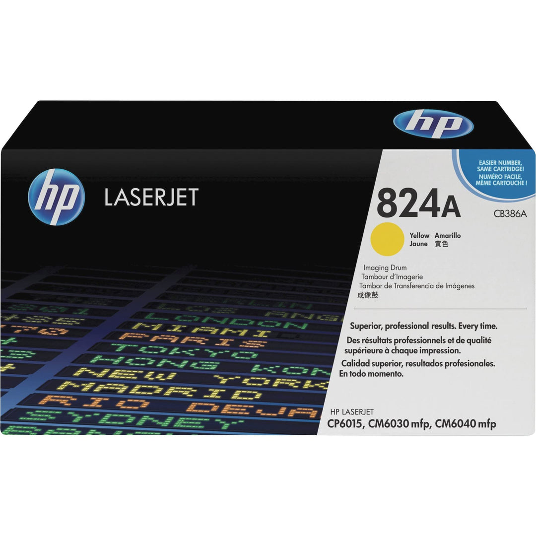HP CB386 A – Drum und Original Toner für LaserJet CP6015, gelb