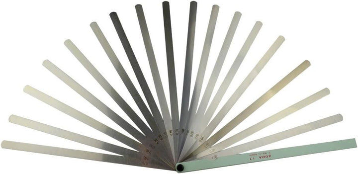 AHL 0.02-1mm Fühlerlehre Blätter 17 Blätter Fühlerlehren-Satz (300mm)