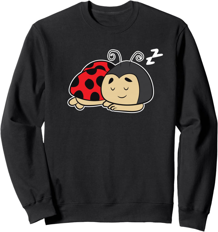 Schlafender Marienkäfer Müde Marienkäfer Ladybug Sweatshirt