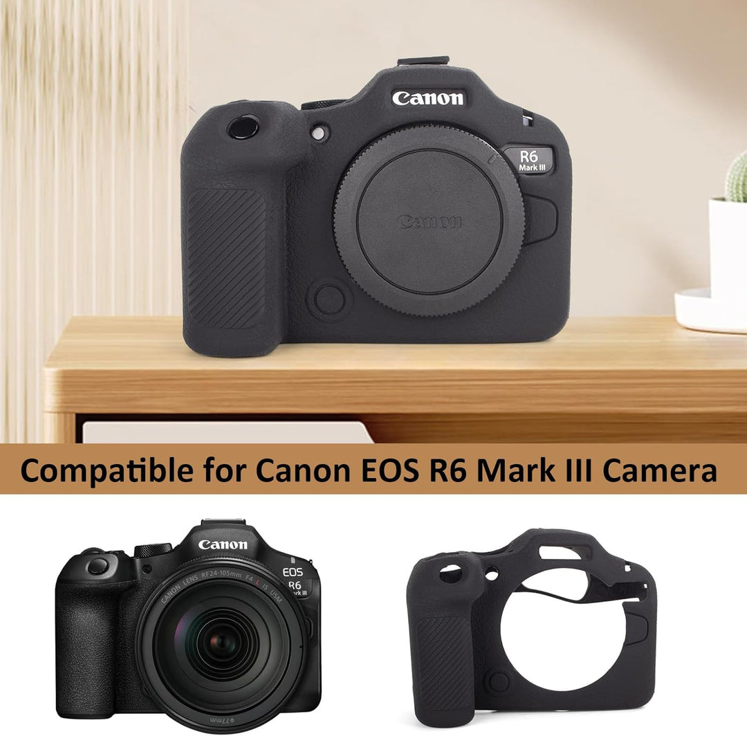 kinokoo Schutzhülle für Canon EOS R6 III, weiche Silikonhülle für spiegellose EOS R6 Mark III, Ganzk