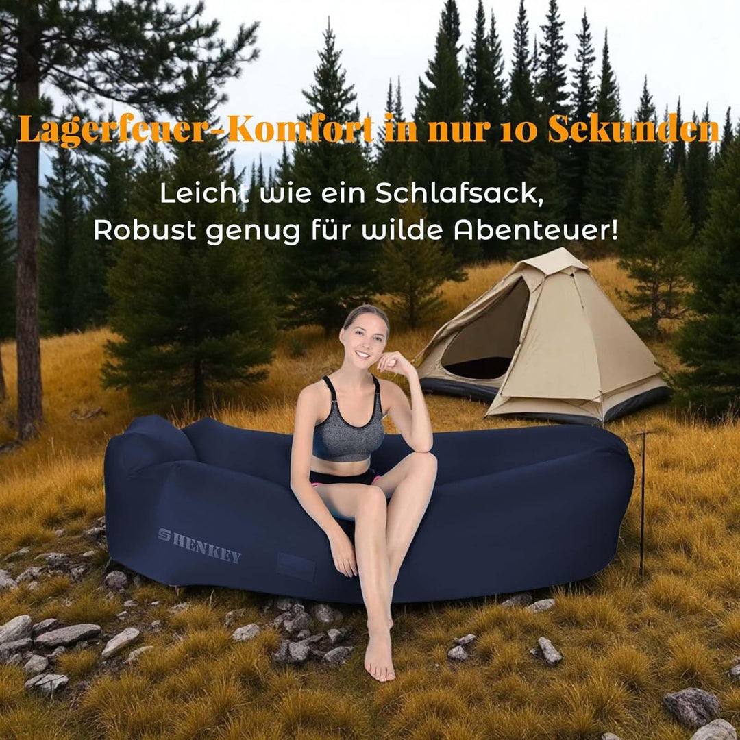 Aufblasbares Sofa,Luftsofa-Hängematte mit Wasserdichtem und Auslaufsicherem Design - Perfekte Tragba
