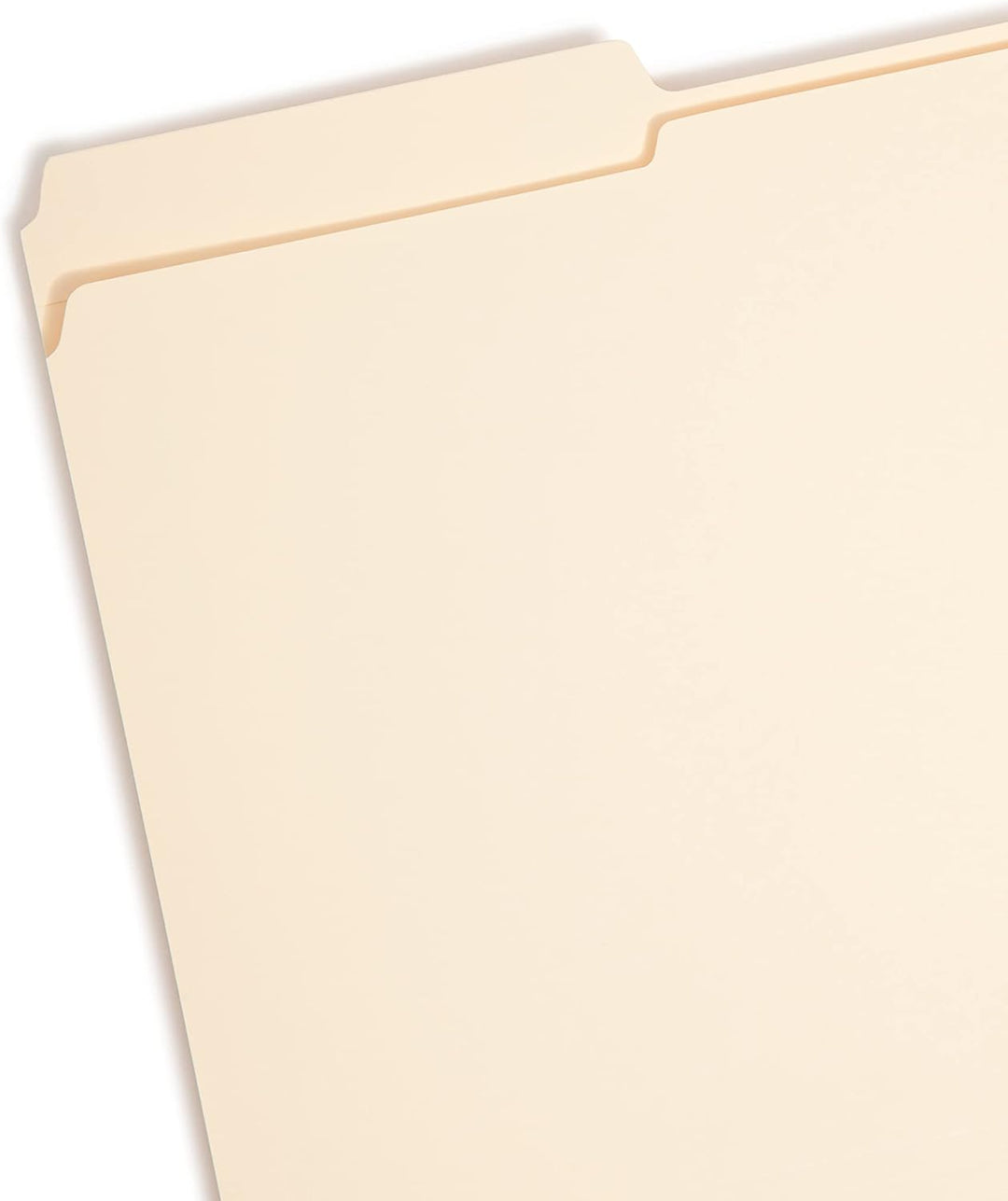 Smead Schnellhefter, 1 Verschluss, verstärkt, 1/3-Schnitt, legale Grösse, Manila, 50 Stück pro Box (