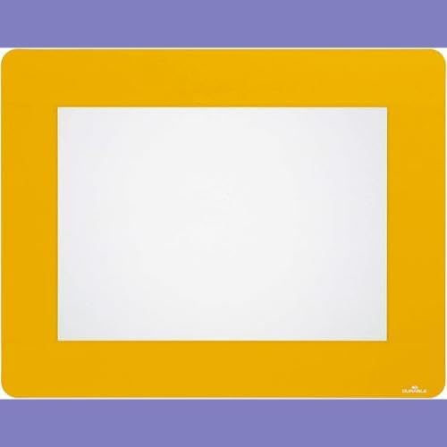 Durable Bodenmarkierungsfenster A4, selbstklebend und wiederablösbar, 10 Stück, gelb, 180804, A4