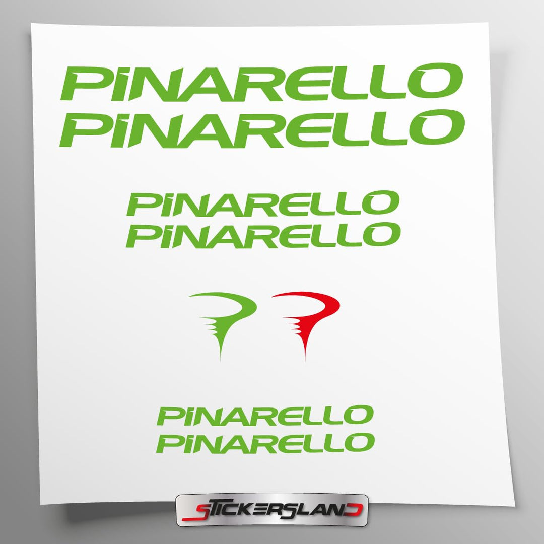 Stickersland® Aufkleber-Set kompatibel mit Rahmen Pinarello MTB Mountainbike und Helm | Aufkleber-Au