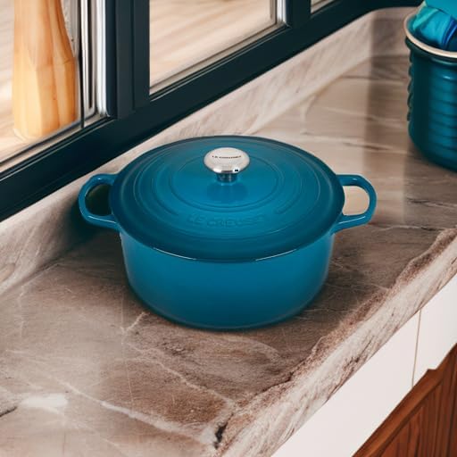 Le Creuset Signature Gusseisen-Bräter mit Deckel, Ø 28 cm, Rund, Für alle Herdarten und Induktion ge