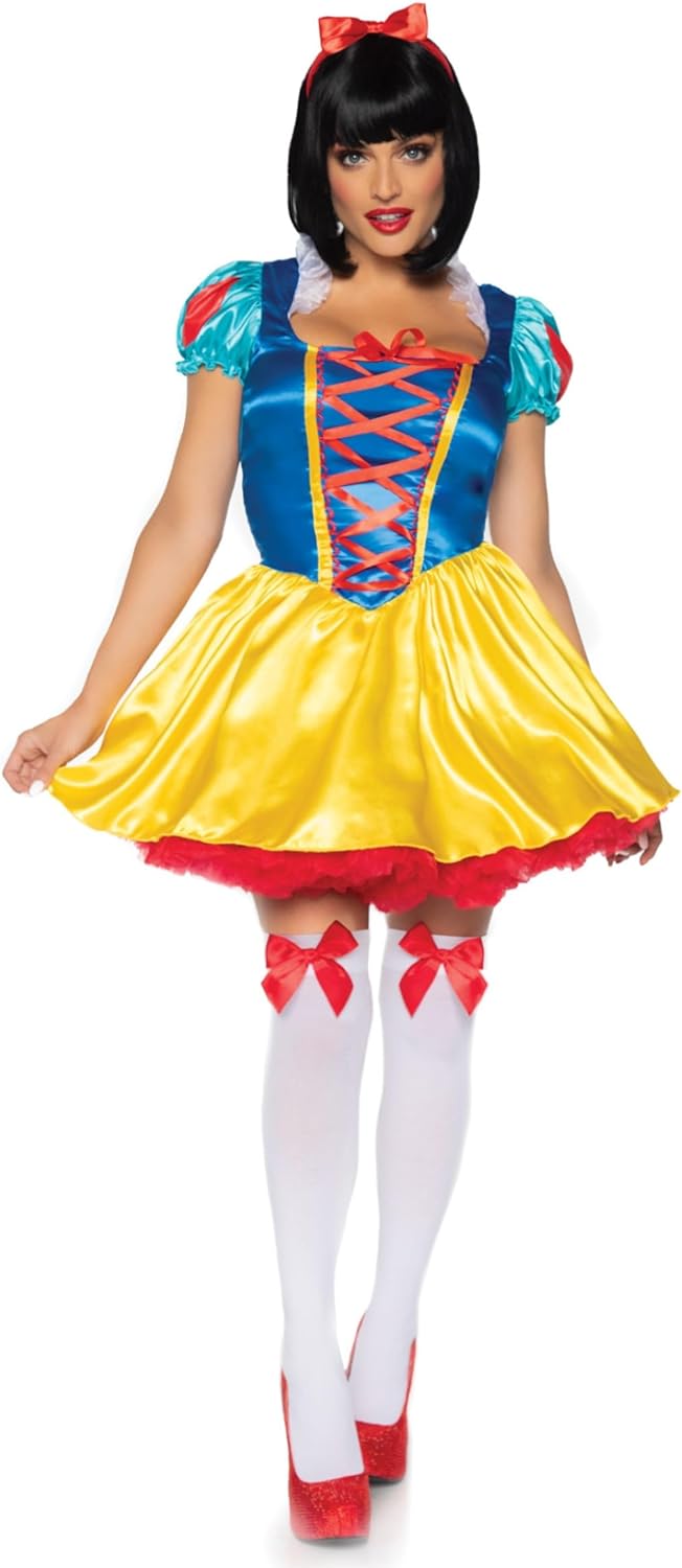 Leg Avenue 85516 - Fairytale Snow White Kostüm, Grösse S/M (EUR 36-38), S/M (EUR 36-38)
