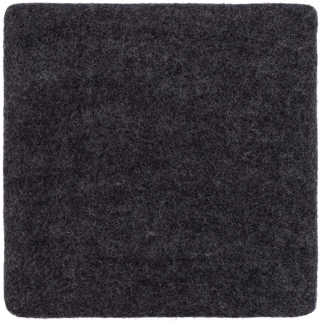 myfelt Flache Filz Sitzauflage, Filz Stuhlauflage - Hugo - quadratisch, 36x36 cm, Anthrazit Anthrazi