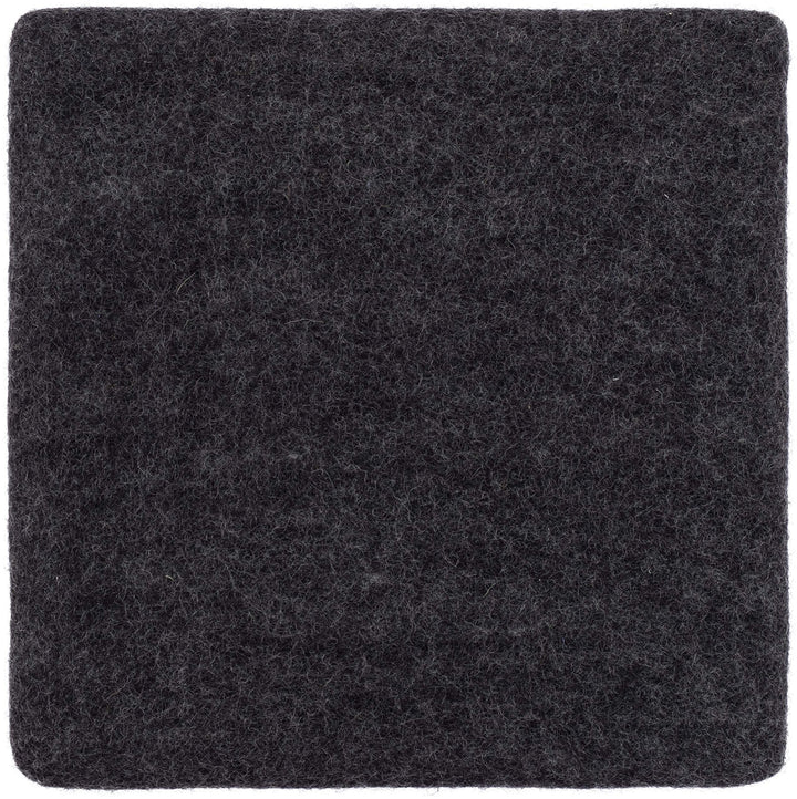 myfelt Flache Filz Sitzauflage, Filz Stuhlauflage - Hugo - quadratisch, 36x36 cm, Anthrazit Anthrazi