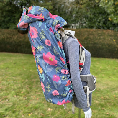 Babywearing: Wasserfester Wetterschutz für Tragetuch und Babytrage Blumenmuster, Blumenmuster