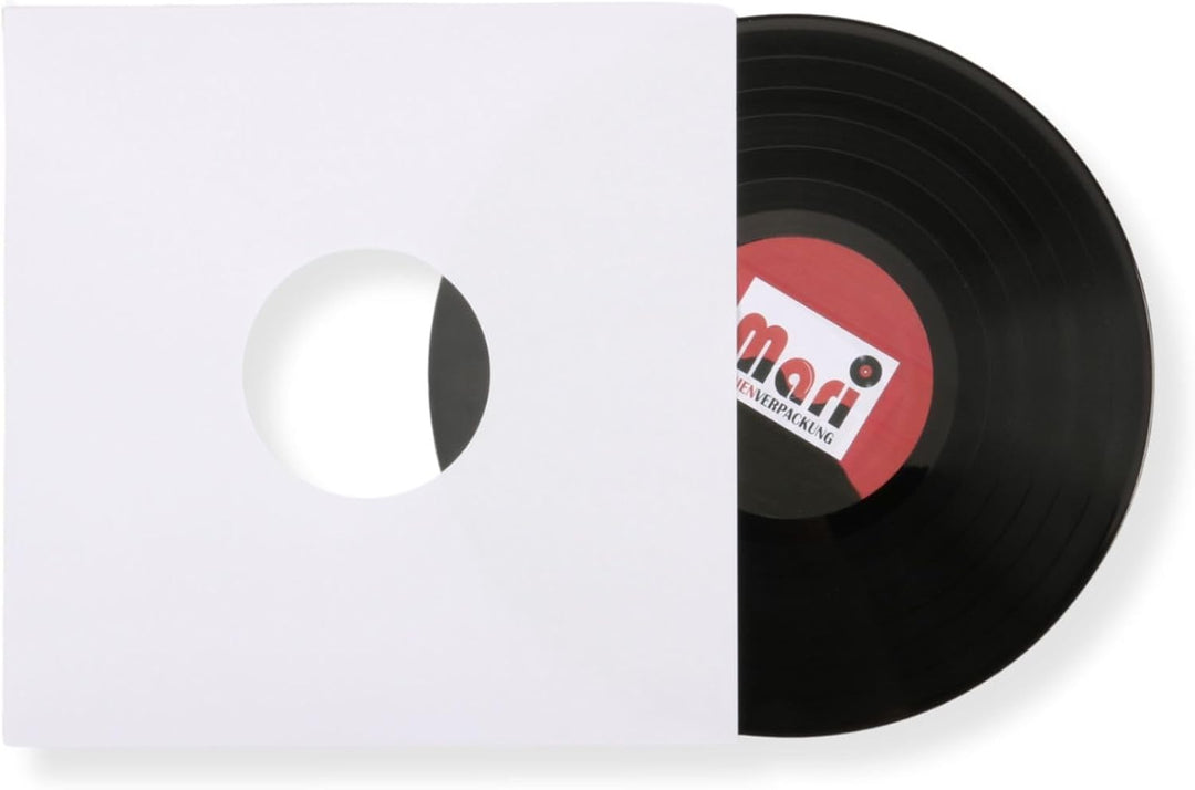 600 Stück LP Schallplatten Innenhüllen gefüttert 90 gramm reinweisses Papier Vinyl LP Maxi Single
