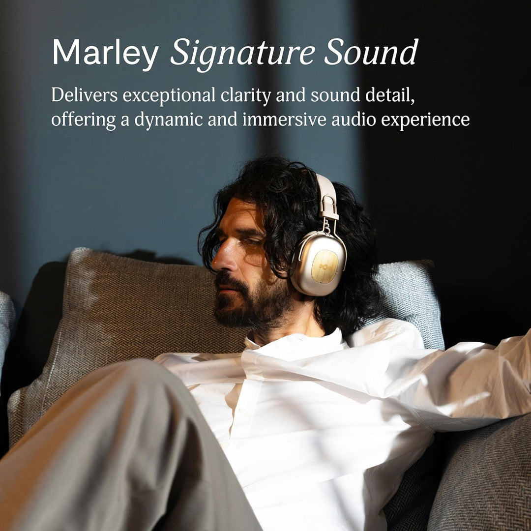 Marley House of Positive Vibration Rebel kabellose Bluetooth Kopfhörer - Over-Ear Wireless ANC mit a
