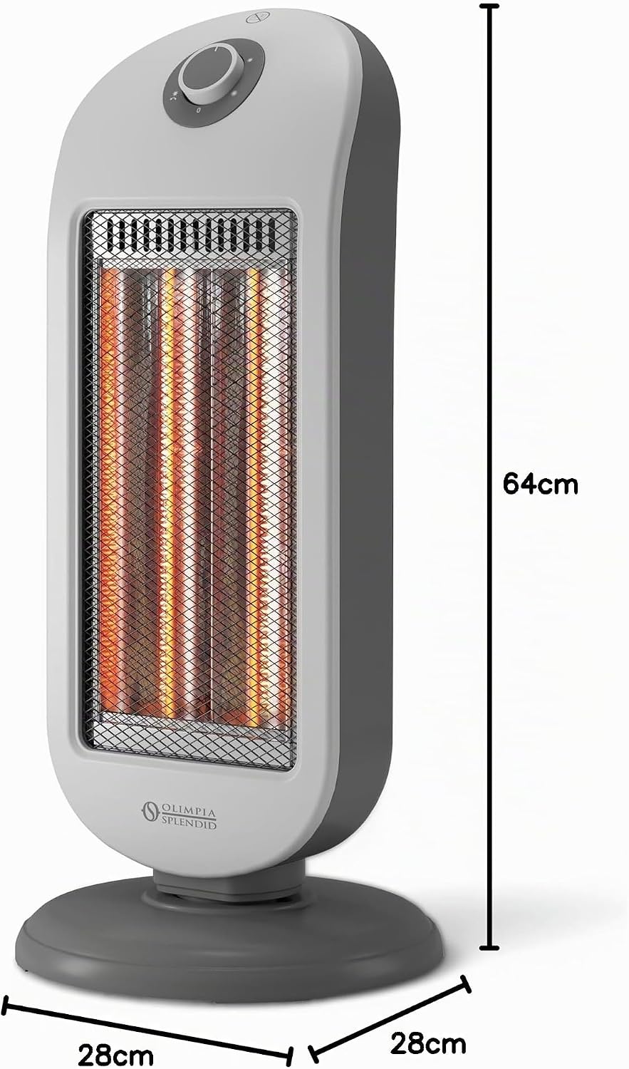 Olimpia Splendid Carbon Twist – Infrarot-Heizung mit Carbonfaser-Technologie, bis zu 1200W, umweltfr