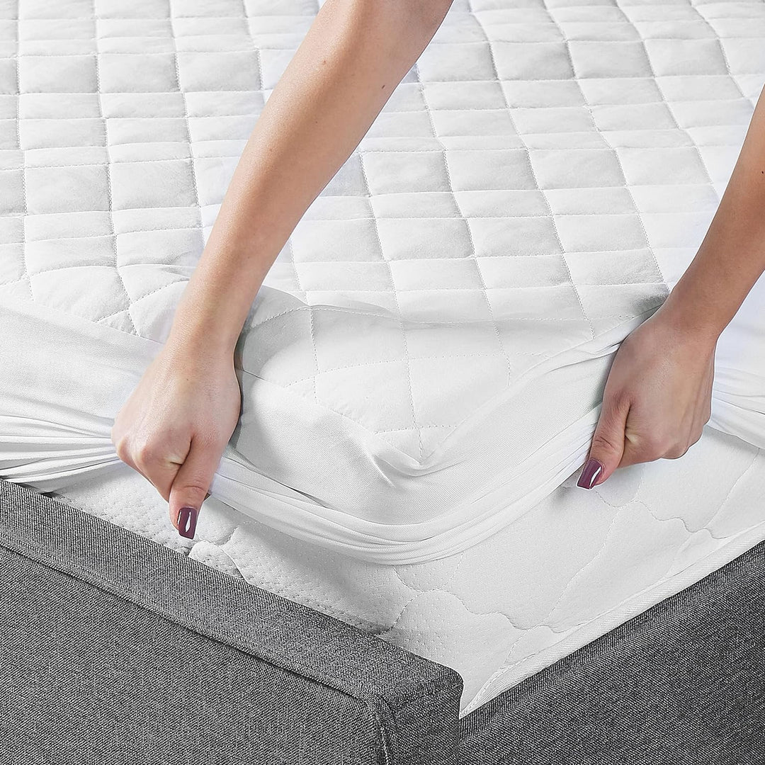 Matratzentopper mit Gummizug 90 x 200 cm Japara Baumwolle u. Mikrofaser Villuerca