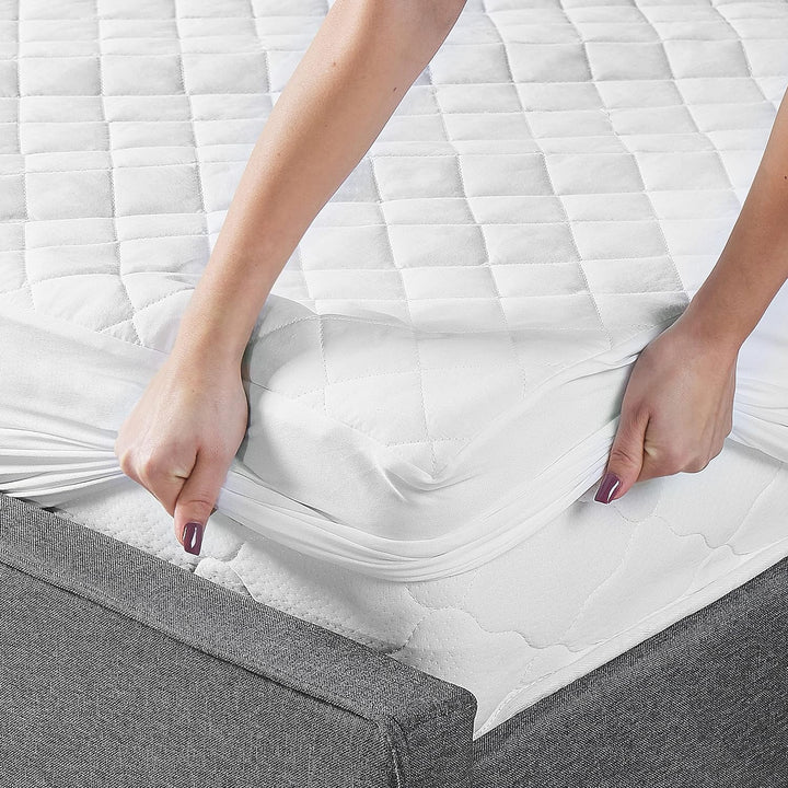 Matratzentopper mit Gummizug 90 x 200 cm Japara Baumwolle u. Mikrofaser Villuerca